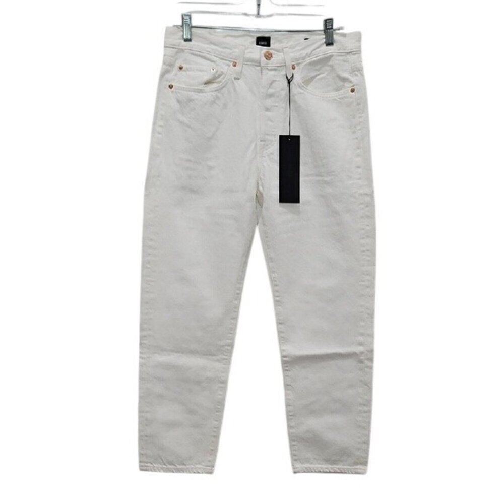 Edwin Denim Jeans Hana Classic Straight New White Classic High Waisted